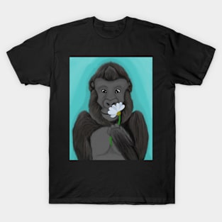 Gorilla and flower T-Shirt